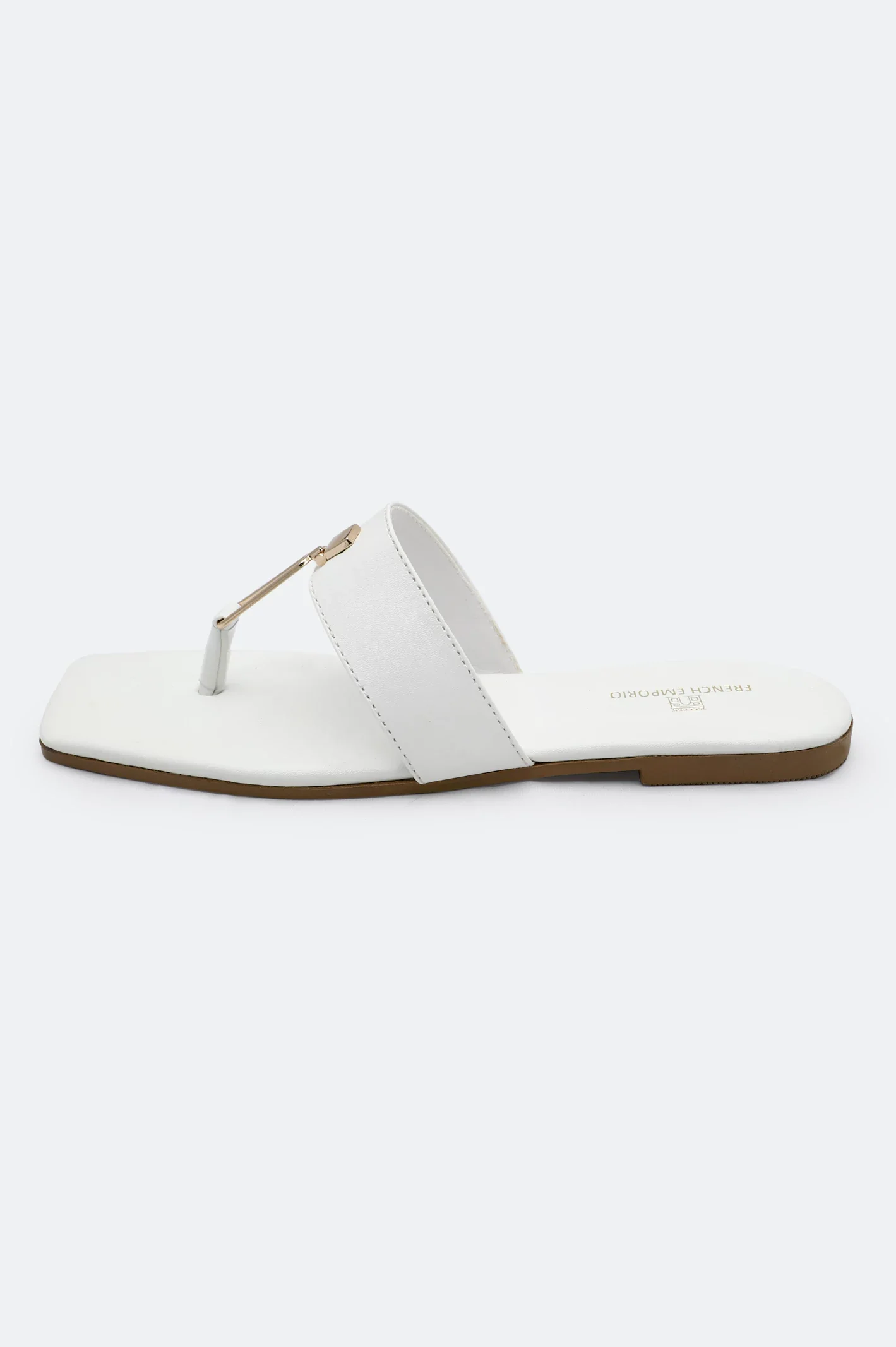 White Ladies Casual Slippers - Image 3