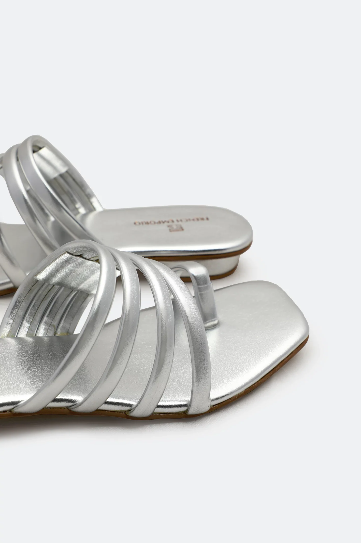 Silver Ladies Casual Slippers - Image 2