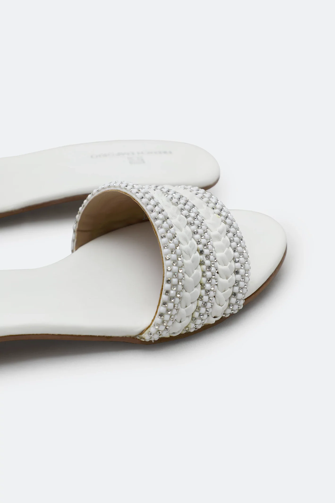 White Ladies Casual Slippers - Image 2