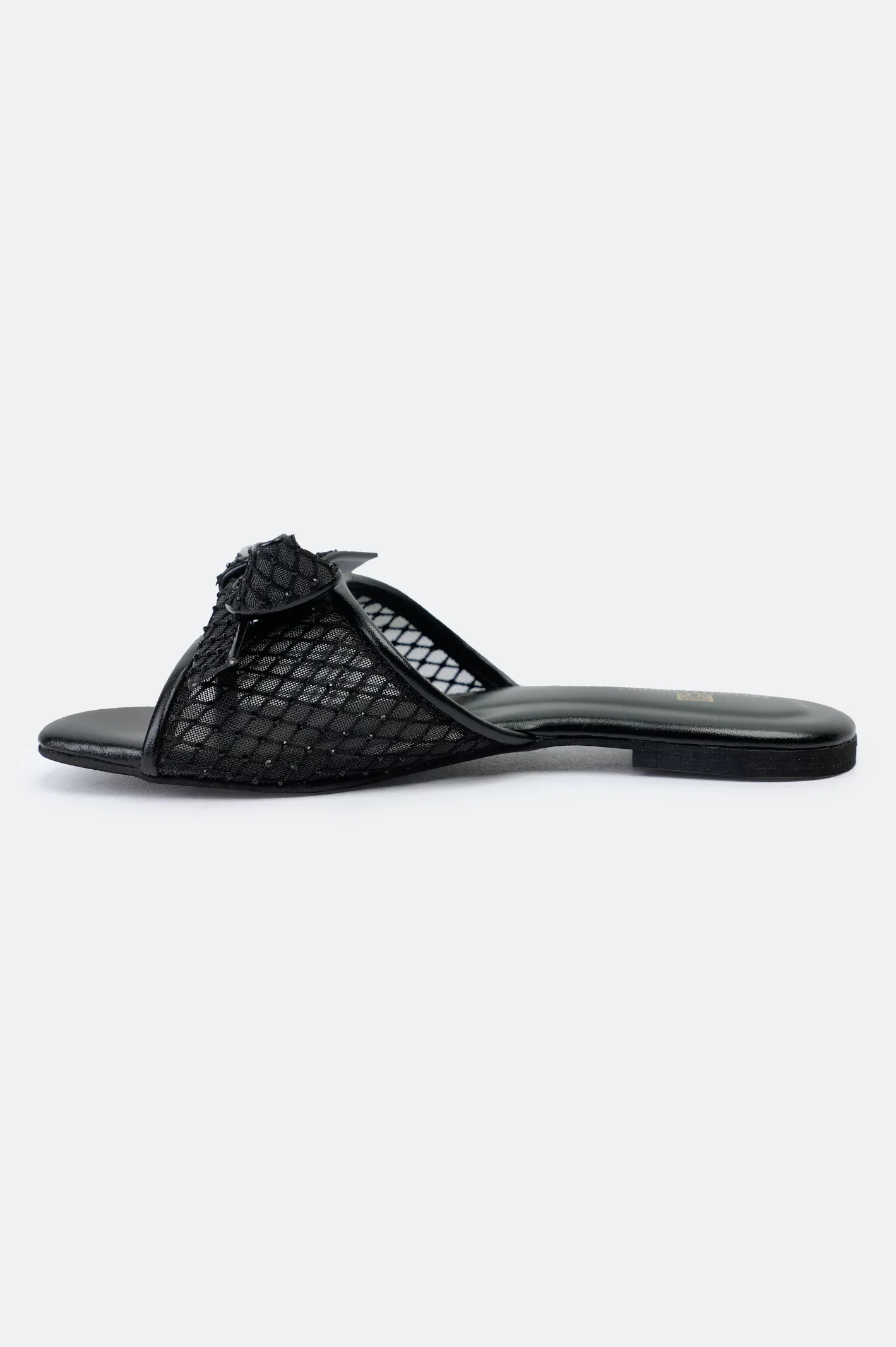 Ladies Black Formal Slippers - Image 3