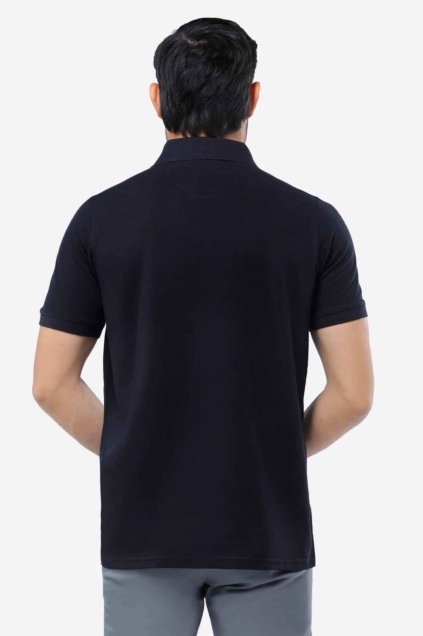 Black Tipping Collar Polo - Image 3