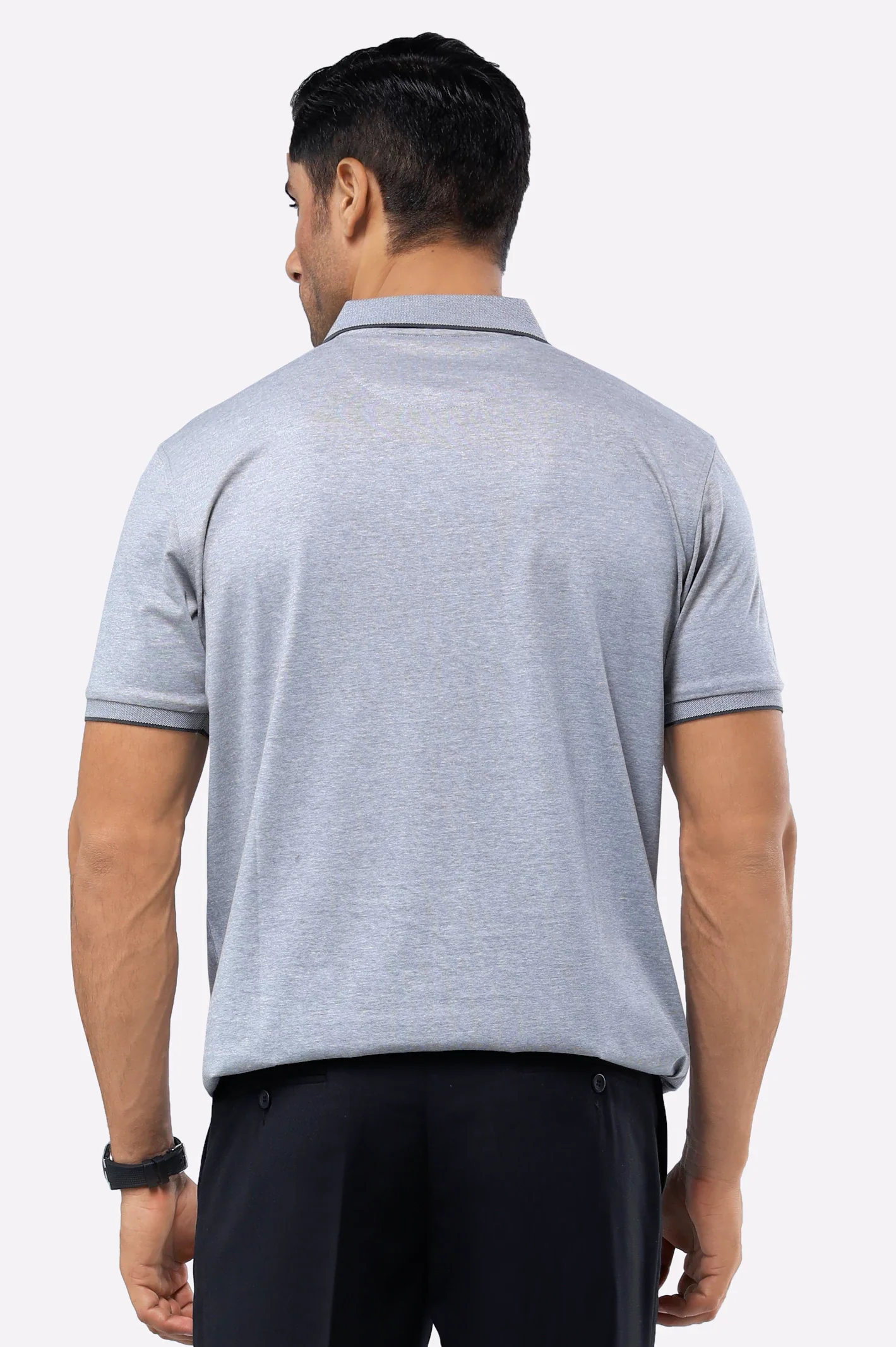 Light Grey Dry Fit Polo - Image 3