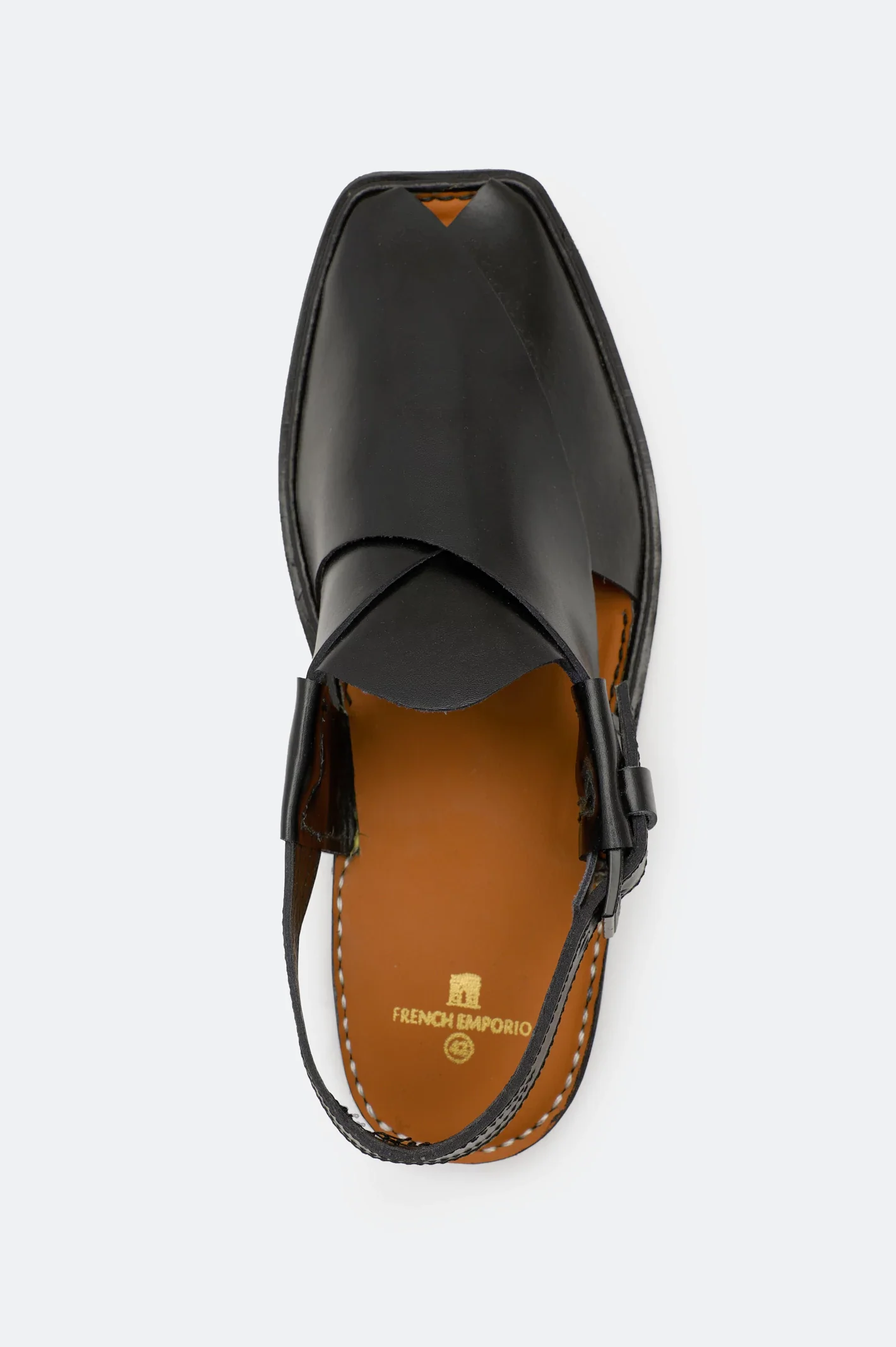 Black Casual Peshawari Sandal - Image 3
