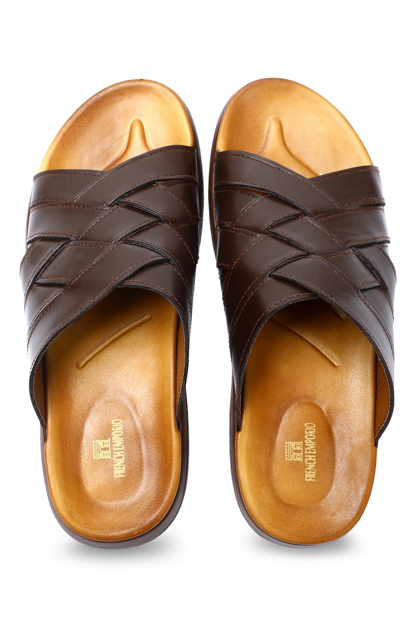 Slippers For Men SKU: SLP-0076-COFFEE - Image 4