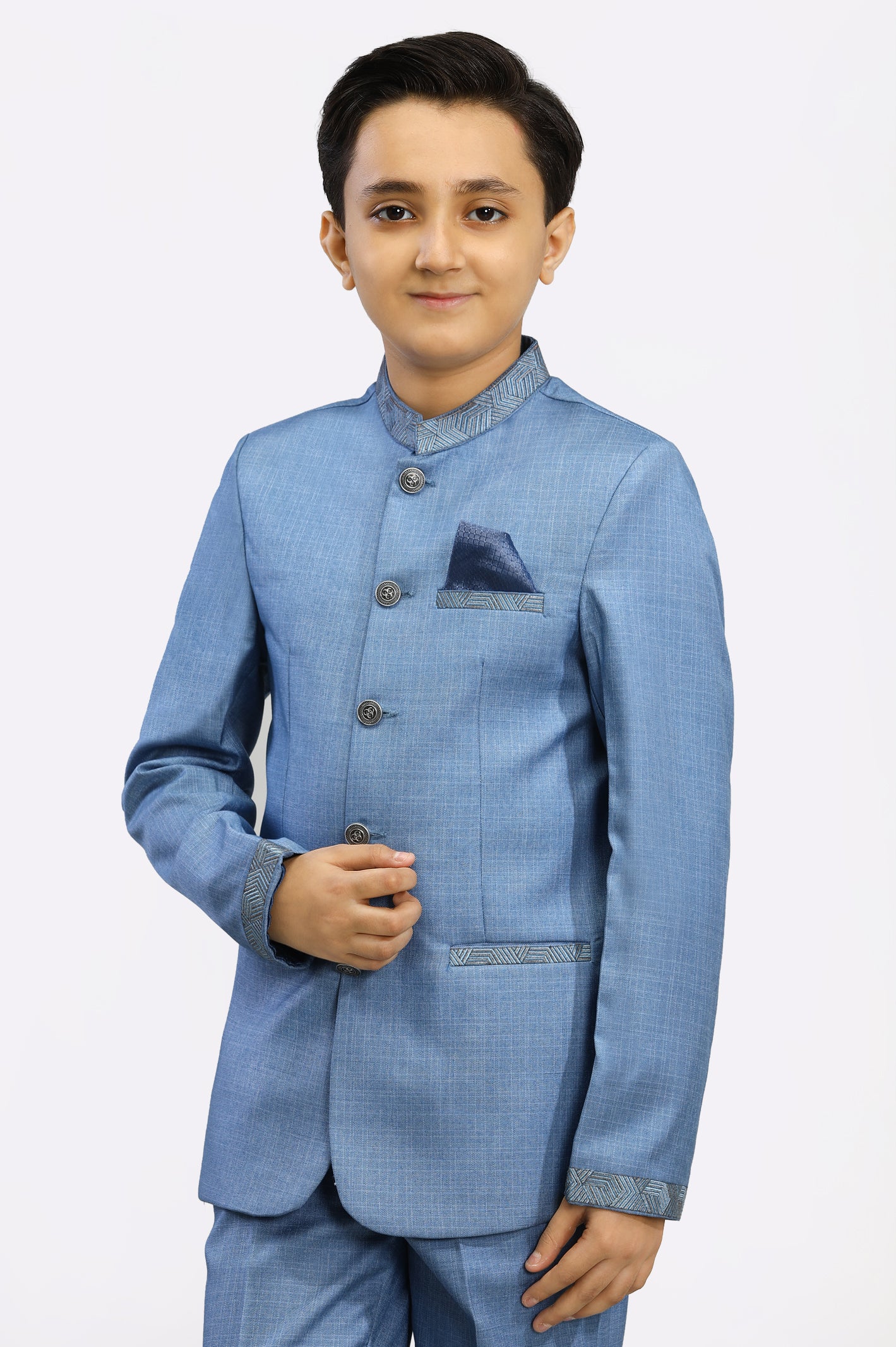 Light Blue Suiting for Boys - Image 2