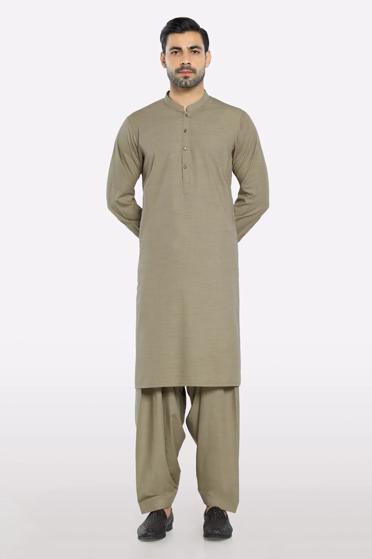 Green Wash & Wear Fabric