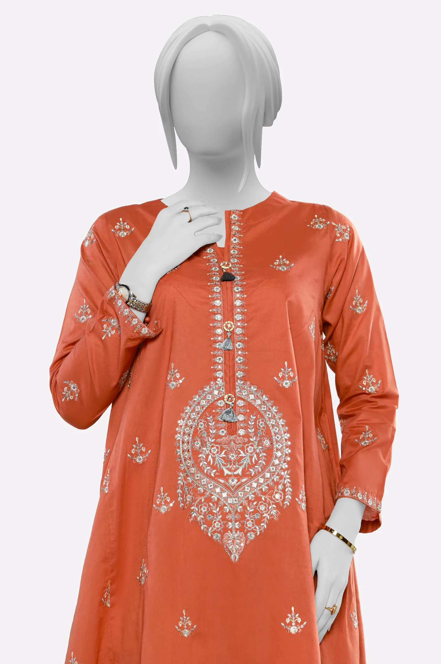 Rust Embroidered 2PC - Image 2