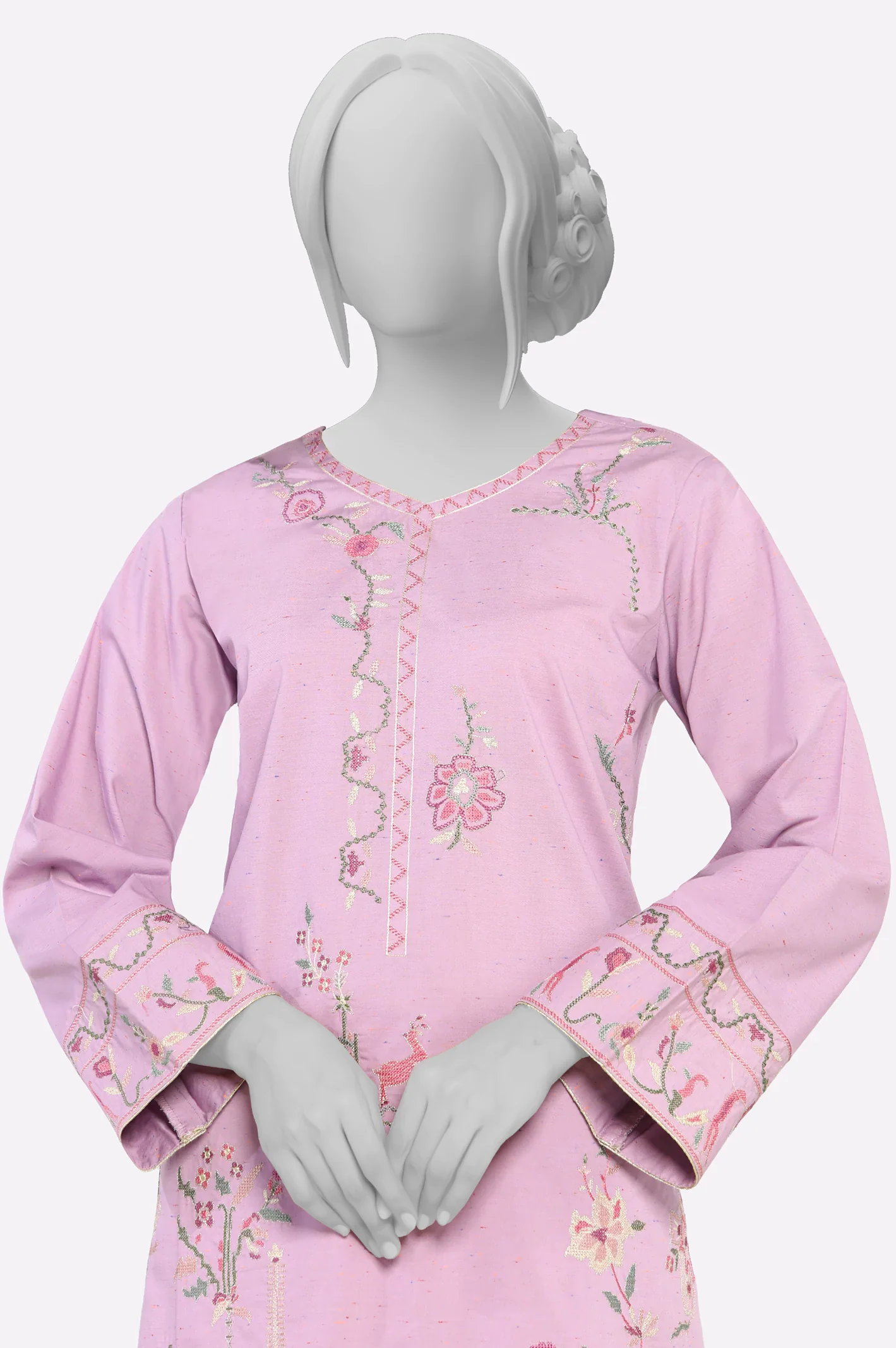 Lilac Embroidered 2PC - Image 2