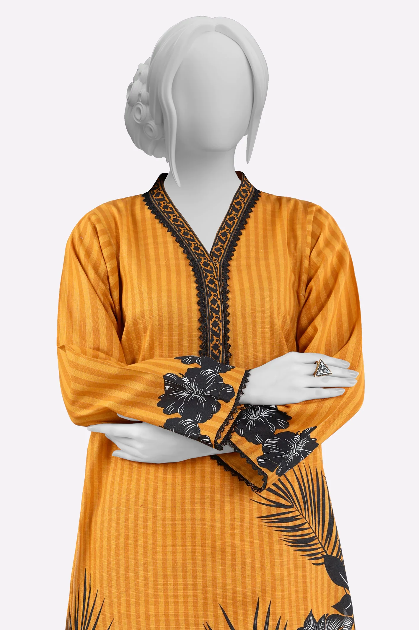 Mustard Printed 2PC - Image 2