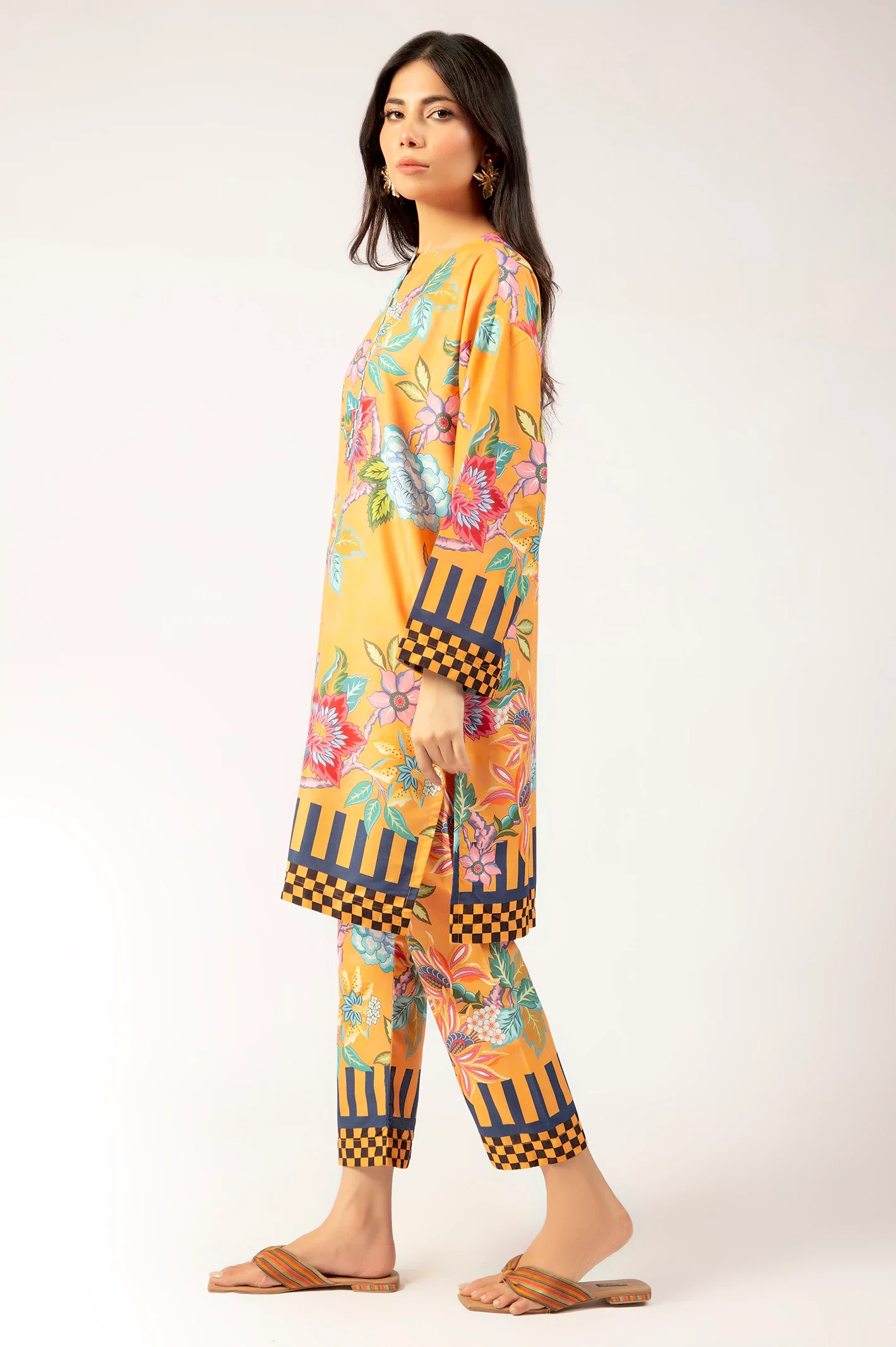 Mustard Printed 2PC - Image 3