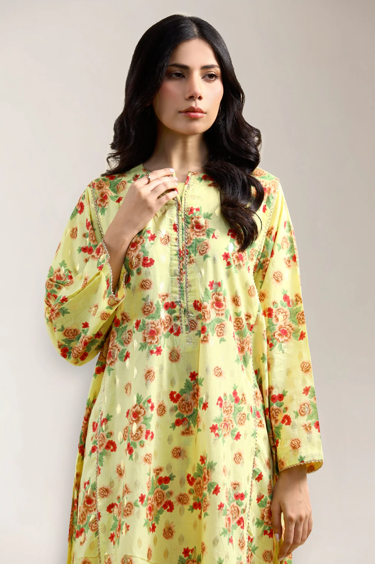 Yellow Printed 2PC - Image 2