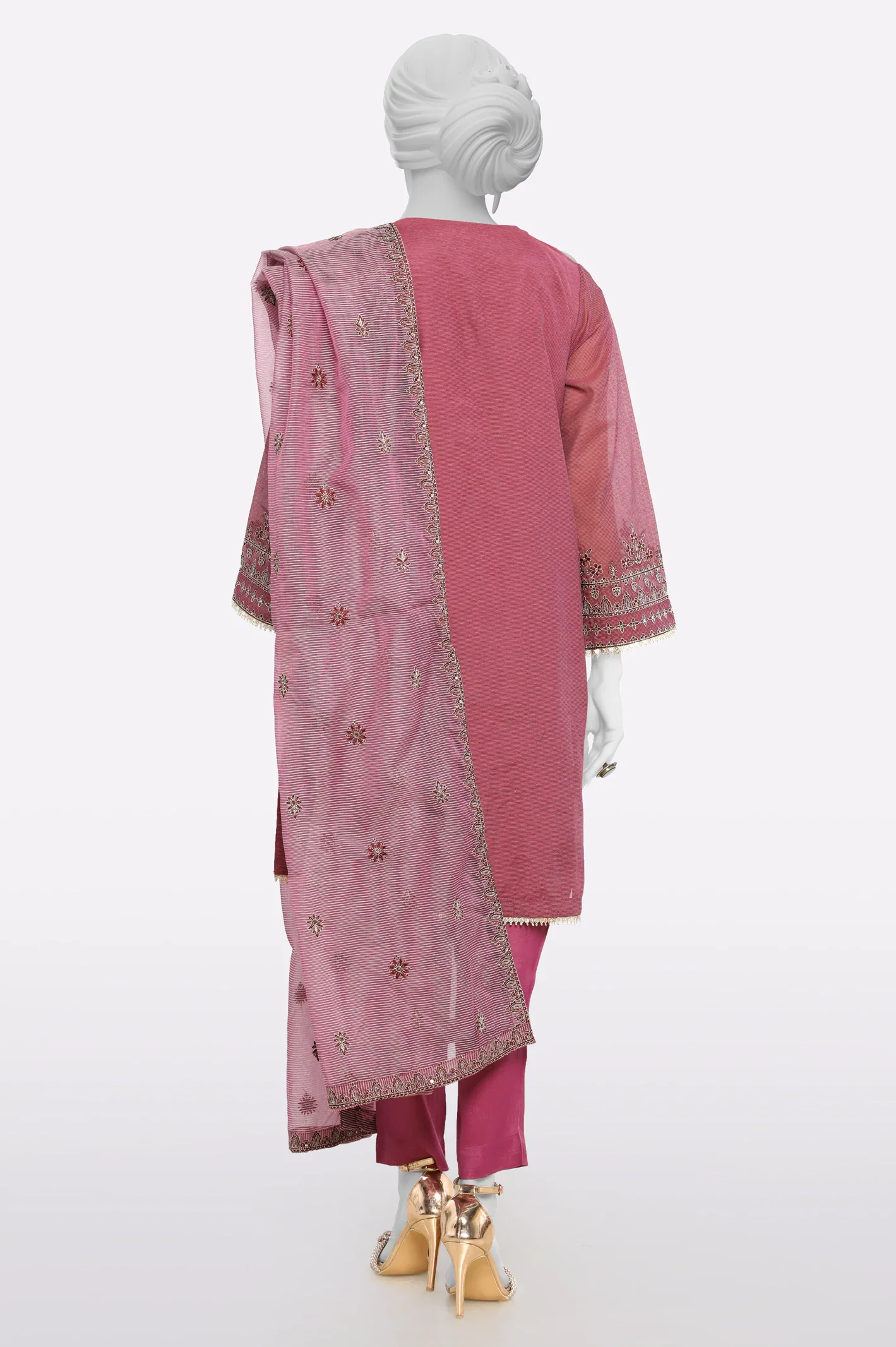 Purple Embroidered 3PC - Image 3