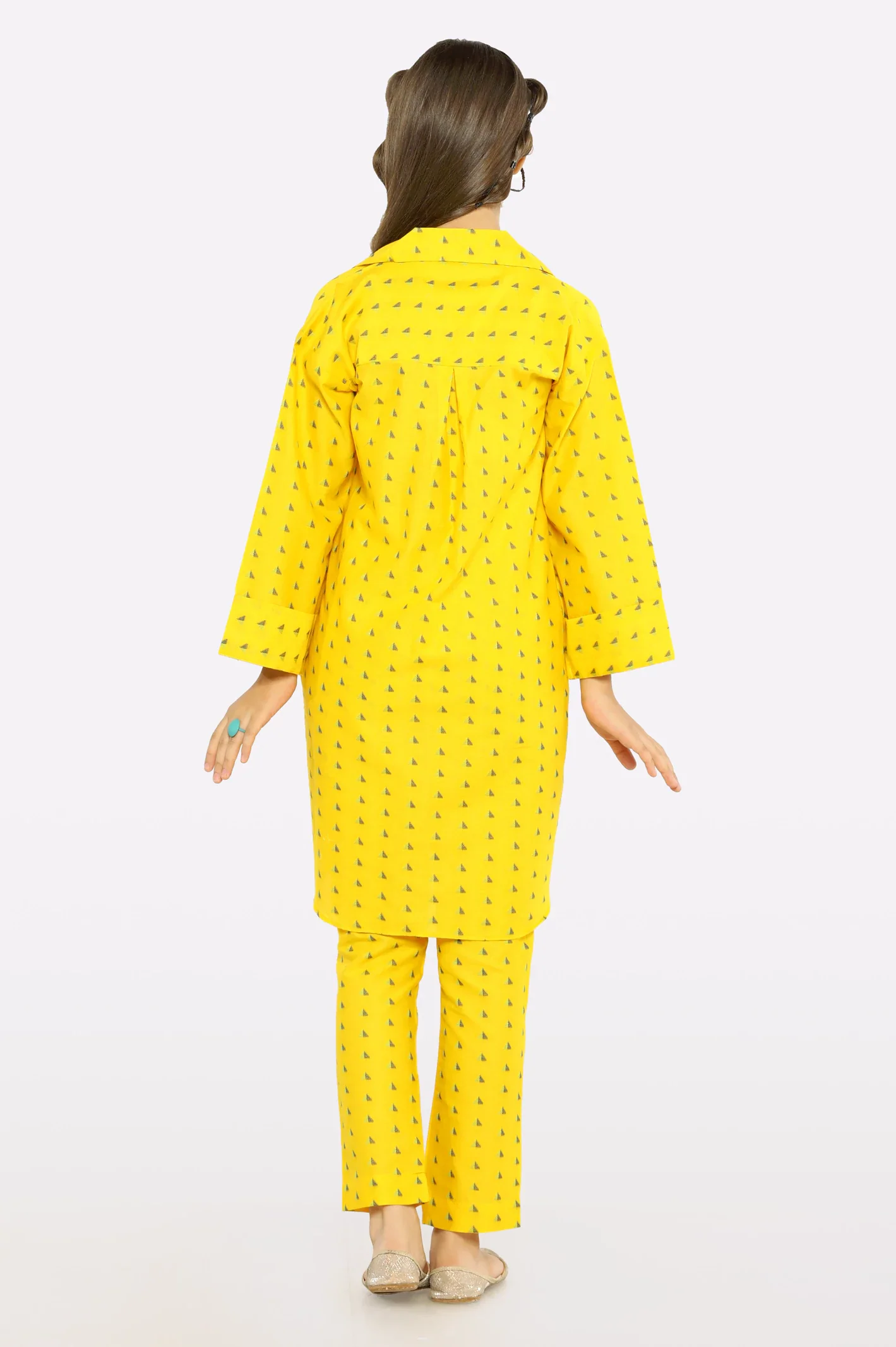 Yellow Stylised Teens 2PC - Image 2