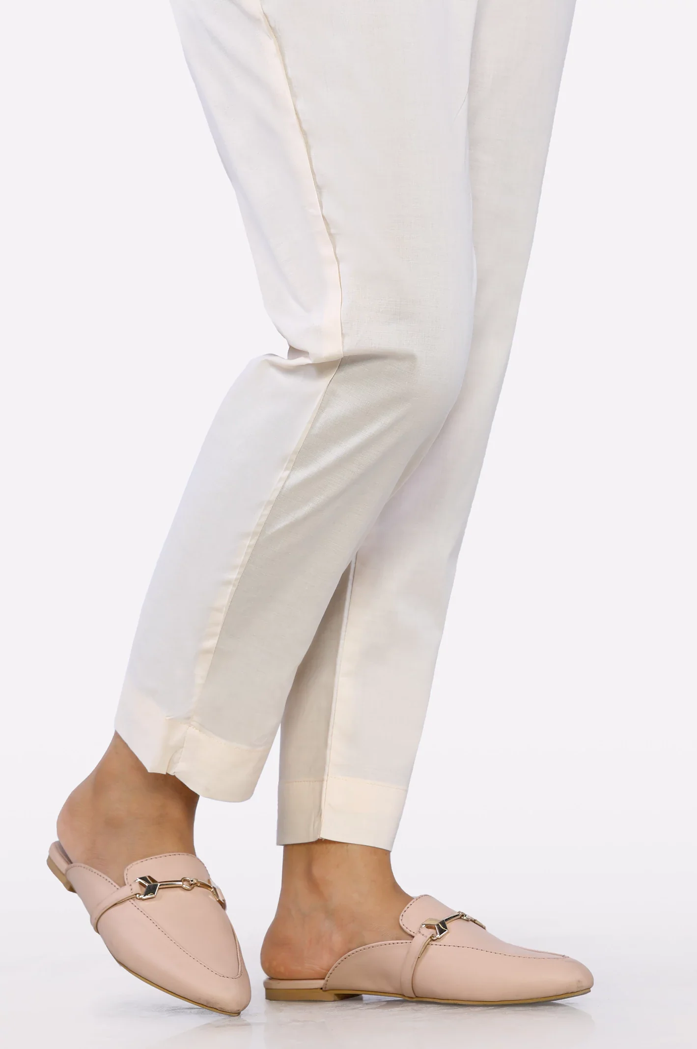 Beige Plain Trouser - Image 2