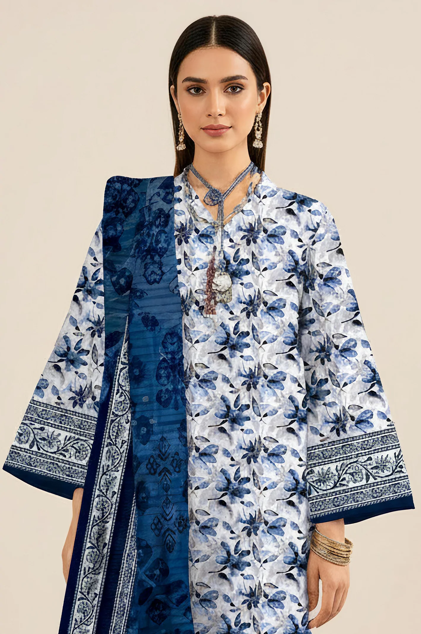 Printed Unstitched 3PC - Image 2